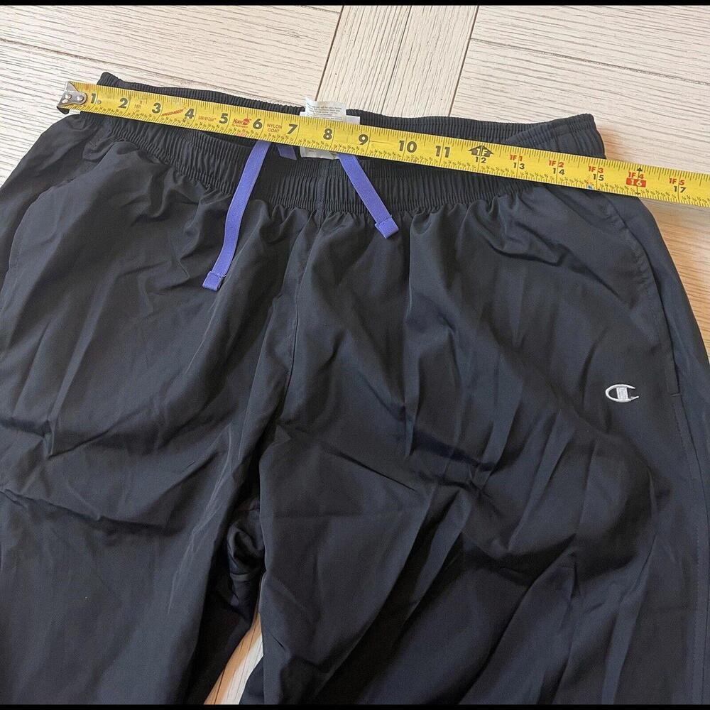 Men’s Champion Zip Gathered Ankle Active Track Pants, Lined, Poly, Size L - Picture 3 of 11